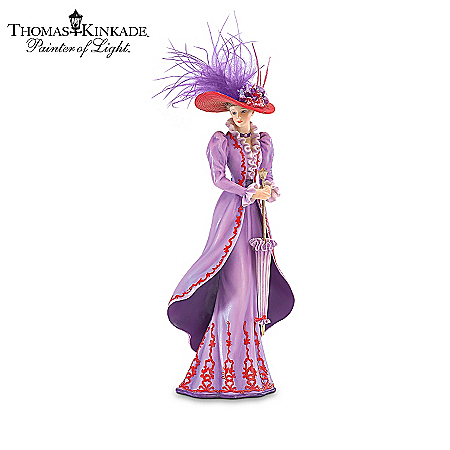 Thomas Kinkade Fancy Hatters Stylish Women Figurine Collection