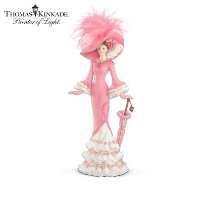 Thomas Kinkade Inspirations Of Hope Breast Cancer Charity Figurine Collection