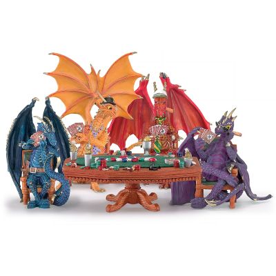 Poker Dragons Hold 'Em Or Fold 'Em Figurine Collection