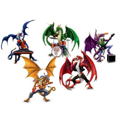 Ultimate Dragon Rock Band Figurine Collection: Fiery Youngbloods