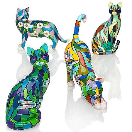 Purr-fect Reflections Of Tiffany Figurine Collection