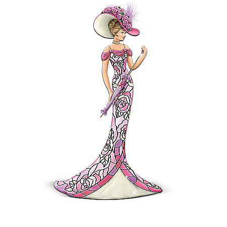 The Floral Portraits Of Hope For Breast Cancer Awareness Figurine Collection
