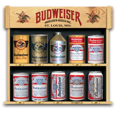 Ultimate Budweiser Replica Beer Can Tabletop Collection: From 1936 To 2009