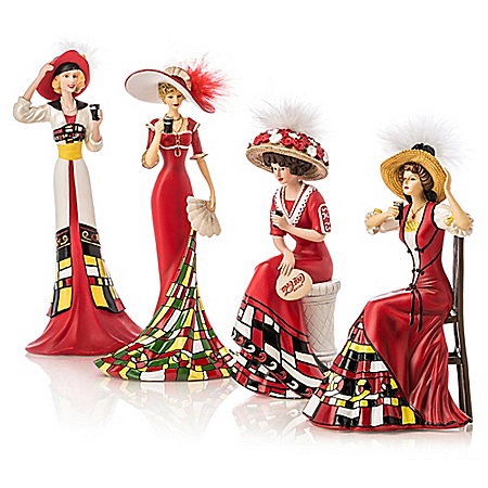 The Pretty Ladies Timeless Refreshment Of COCA-COLA Figurine Collection