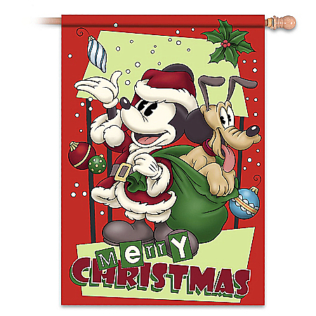 Vintage-Style Mickey Mouse Holiday Flag Collection