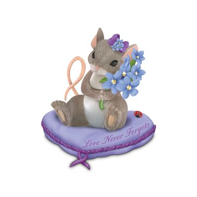 Charming Tails Alzheimer's Research Support The Power Of Purple Figurine Collection