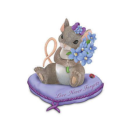 Charming Tails Alzheimer's Research Support The Power Of Purple Figurine Collection