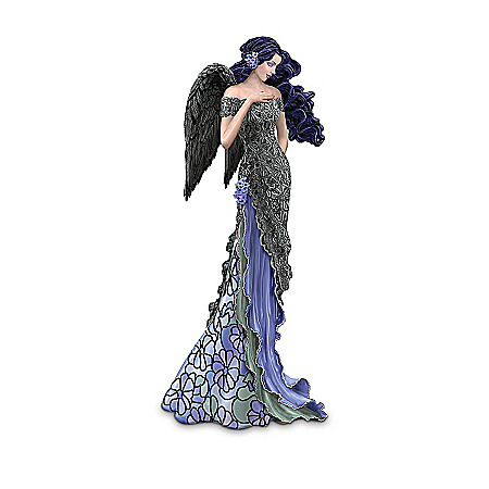 Louis Comfort Tiffany-Inspired: Moonlight Garden Angels Of Tiffany Figurine Collection
