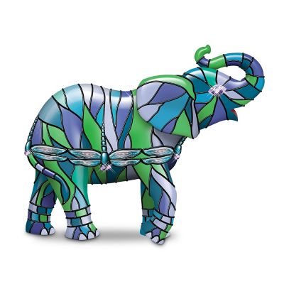 Reflections Of The Elephant: Louis Comfort Tiffany-Style Figurine Collection