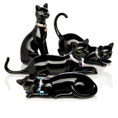 Virtues Of The Black Cat Figurine Collection