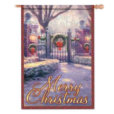 Thomas Kinkade Gateways Of Light Holiday Flag Collection