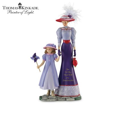 Thomas Kinkade A Grandmother's Love Lasts A Lifetime Figurine Collection