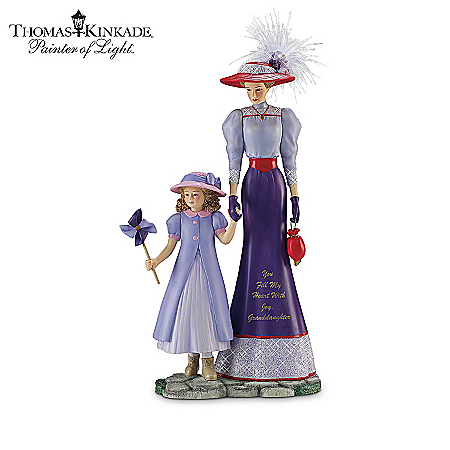 Thomas Kinkade A Grandmother's Love Lasts A Lifetime Figurine Collection