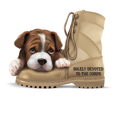 USMC Bulldog Figurine Collection: All Paw Salute