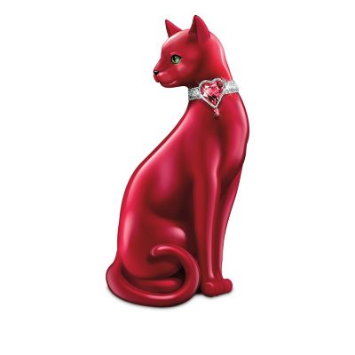 WomenHeart Support Cat Figurine Collection: Purr-fect Support At Heart