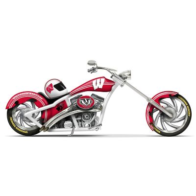 University Of Wisconsin Badgers Motorcycle Figurine Collection: Go Badgers