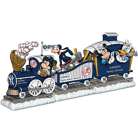Disney MLB New York Yankees Personalized Train Figurine Collection