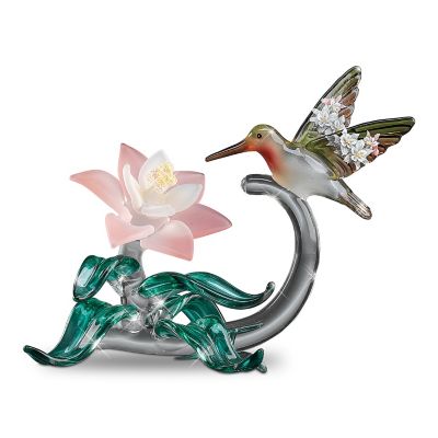 Art Glass Hummingbird Figurine Collection By Lena Liu: Elegant Companions