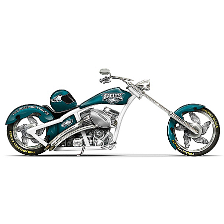 NFL Philadelphia Eagles Motorcycle Figurine Collection: Eagles Cruiser