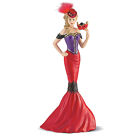 Masquerade Of Hat-titude Woman Figurine Collection