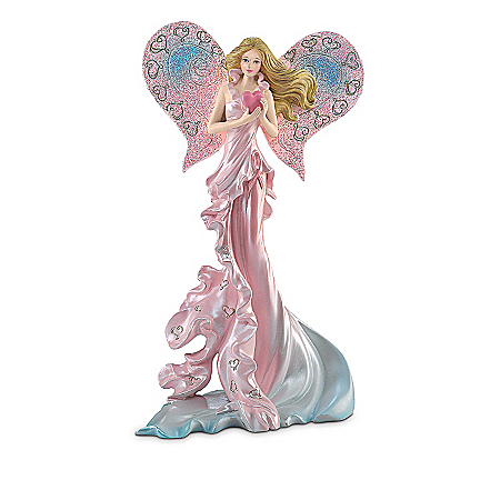 Breast Cancer Support Fairy Figurine Collection: Butterfly Wishes