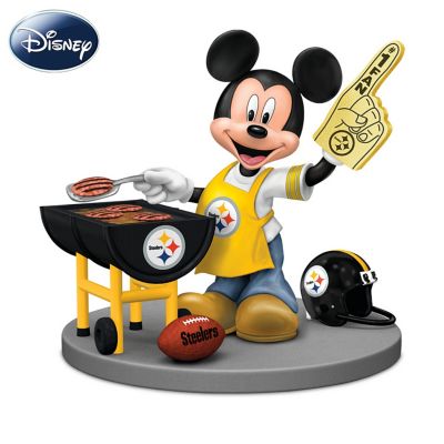 Disney Pittsburgh Steelers Tailgating Fun With Mickey & Friends Figurine Collection