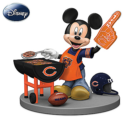 Disney Chicago Bears Tailgating Fun With Mickey & Friends Figurine Collection