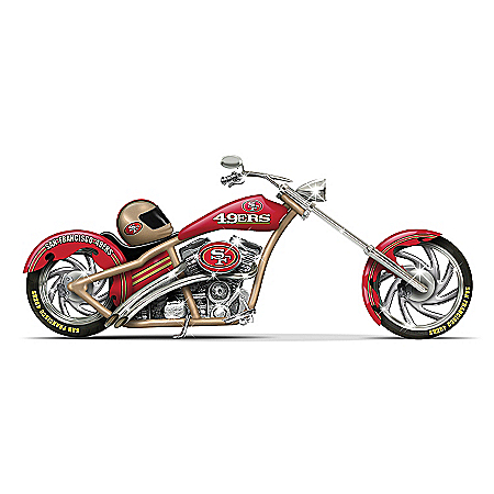 Figurines: San Francisco 49ers Motorcycle Figurine Collection
