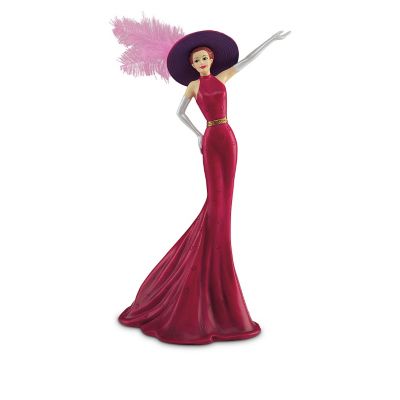 WomenHeart Support Stylish Woman Figurine Collection: Hat-titude With Heart