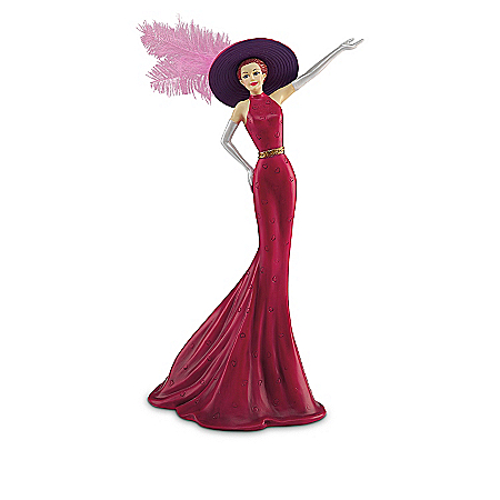 WomenHeart Support Stylish Woman Figurine Collection: Hat-titude With Heart