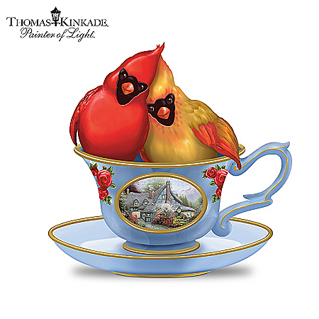 Thomas Kinkade Tea-Lightful Tweet Treats Figurine Collection