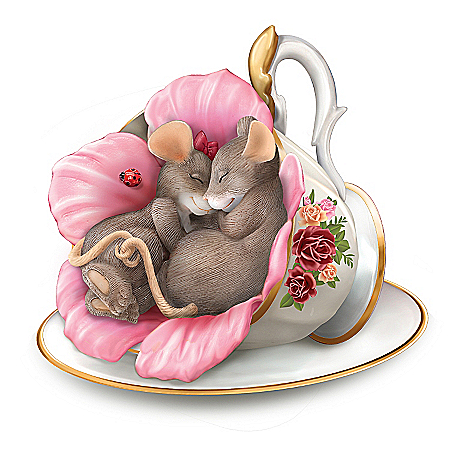 Figurines: Tea-lightful Moments In The Rose Garden Figurine Collection