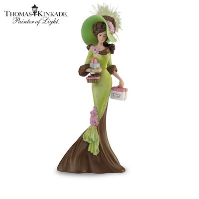 Thomas Kinkade Elegant Woman Figurine Collection: Ladies Of Lamplight Village