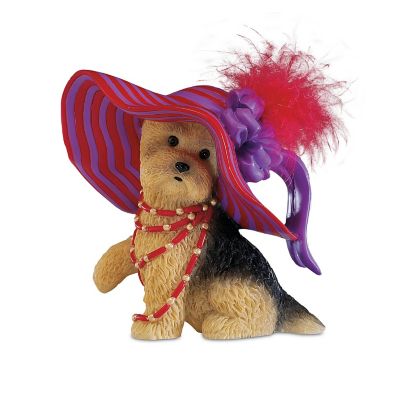 Yorkie Figurine Collection: Paws-itive Hat-titude