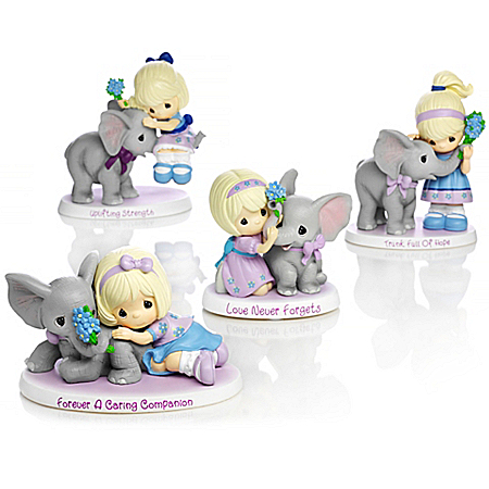 Figurines: Precious Moments Parade Of Purple Alzheimer's Benefit Figurine Collection