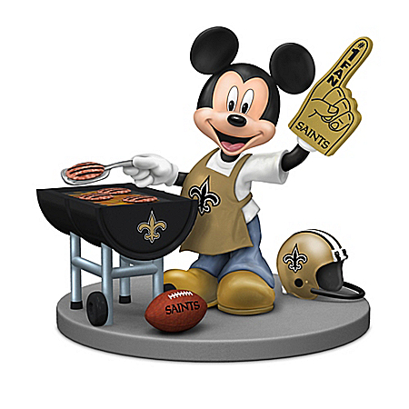 Figurines: Disney New Orleans Saints Mickey & Friends Figurine Collection