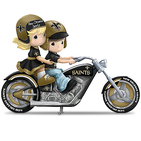Figurines: Precious Moments Highway To The Top New Orleans Saints Figurine Collection