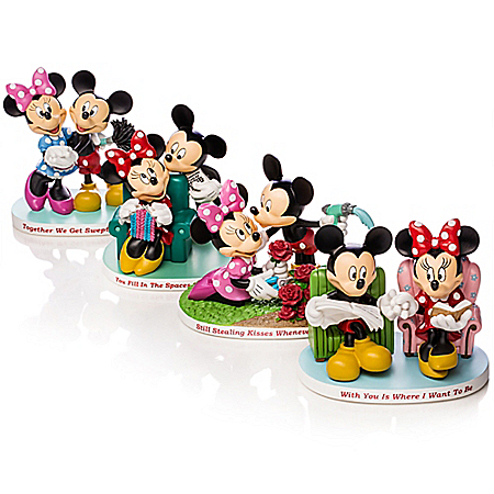 Disney Magical Moments Together With You: Mickey And Minnie Figurine Collection