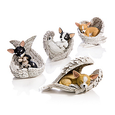 Figurines: Paw Prints From Heaven Chihuahua Figurine Collection