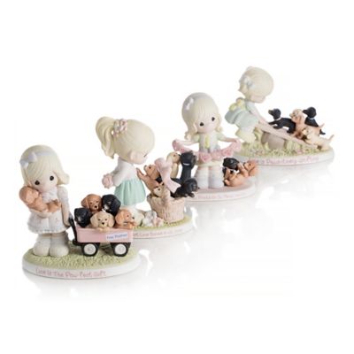 Precious Moments Paw-fect Moments Together Porcelain Figurine Collection