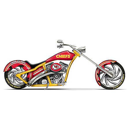 NFL Kansas City Chiefs Motorcycle Figurine Collection