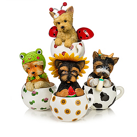 Kayomi Harai Cups Of Affection Yorkie Figurine Collection