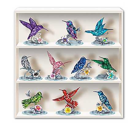 Lena Liu Reflections Of The Hummingbird Crystalline Figurine Collection