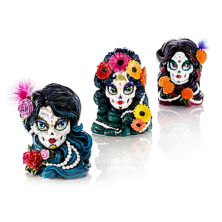 Sugar Skull Maidens Decorated By Blake Jensen Figurine Collection