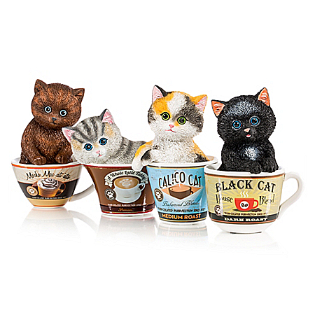 Kayomi Harai Coffee Cats Figurine Collection