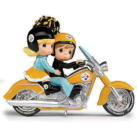 Figurines: Precious Moments Highway To The Top Pittsburgh Steelers Figurine Collection