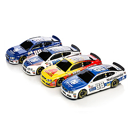 NASCAR Dale Earnhardt Jr. Driven To Win 1:18-Scale Car Sculpture Collection