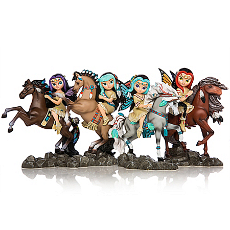 Jasmine Becket-Griffith Spirit Riders Fairy Figurine Collection