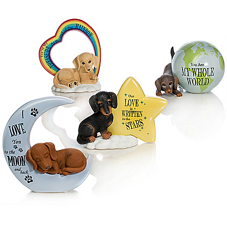 Blake Jensen Our Love Is Out Of This World Dachshund Figurine Collection