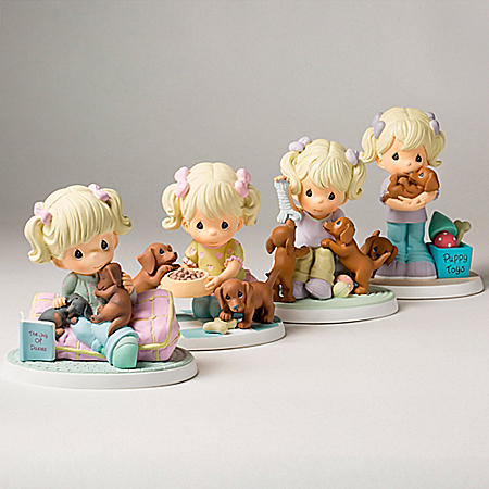 Precious Moments The Joy Of Dachshunds Handcrafted Figurine Collection